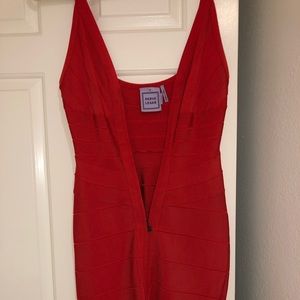 Herve Leger Red Bodycon dress
